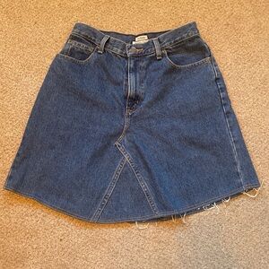 Mini denim skirt